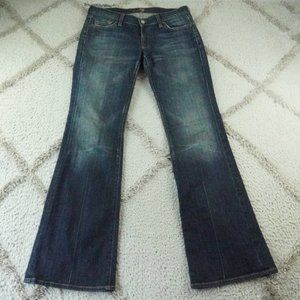 7 For All Mankind Flare Leg Jeans Womens 28 Blue Denim